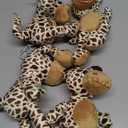Wettarn 4 Pcs Stuffed Giraffe Toys Bulk Stuffed Animal 9.8'' Cute Soft Plush Cuddly Giraffe Gifts Baby Plushies Zoo Wild Animal Party Decorations for Kids Girls Boys Birthday