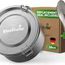 Blockhtte Stainless Steel Food Containers 26oz Leakproof, Metal Food Containers with Lids Dishwasher Safe, Stainless Steel Lunch Container for Kids Plastic Free, Metal Bento Box for Adults (Silver)