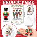 24 Sets Christmas Party Favors Nutcracker Soy Wax Candles with Organza Bag and Cards Bulk Portable Candle Party Favors Xmas Gifts for Guest Celebration Supplies Decor