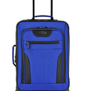 U.S. Traveler Charleville Fabric Expandable Spinner Luggage, Mazarine Blue, 20" Carry-on