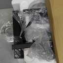 4-Light Bathroom Light Fixtures, Matte Black Modern Vanity Lights with Clear Glass Shades, Bathroom Wall Lamp for Mirror Living Room Cabinet Bedroom Porch