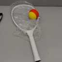 TYPTI Carbon Fiber Racket & Ball Set, Includes Ball & Carry Bag, Outdoor Indoor Backyard Family Game for Teens & Adults (White)