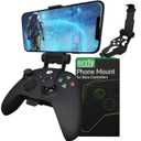 Orzly Xbox Series X Controller Mobile Gaming Clip, Xbox Controller Phone Mount Adjustable Phone Holder Clamp Compatible with Xbox Series X|S, Xbox One, Xbox One S, Xbox One X  Carbon Black