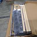 ZINUS Queen Maya Upholstered Bed Frame with Asymmetric Headboard, Durable Wooden Slats, Sturdy Framework, Noise Free Sleep, No Box Spring Needed, Easy Assembly, Eco Friendly Packaging, Dark Grey