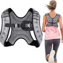 Henkelion Weighted Vest Weight Vest for Men Women Kids Weights Included, Body Weight Vests Adjustable for Running, Training Workout, Jogging, Walking (8 lbs, Grey)