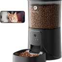Automatic Cat Feeder with Camera - 2.4GHz APP - Controlled Cat Food Dispenser- Features HD Video for Indoor Use, Easy Setup & Cleaning, 2 - Way Audio, and a Desiccant Bag to Keep Food Fresh