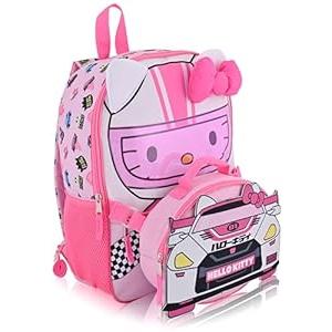 Fast Forward Sanrio Hello Kitty Backpack With Lunch Box for Girls | Insulated Lunch Bag Lunch Box for Girls, Boys, Toddlers | Hello Kitty Pink Backpack for School and Reusable Lunchbox