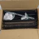 MIAOLI Over the Door Pantry Organizer, 8-Tier Adjustable Spice Rack Cabinet Door Shelves, Hanging Seasoning Organizer for Kitchen Bathroom, Laundry Room Organization, Black