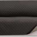 HOMERILLA Reversible Loveseat Covers for Dogs Couch Cover Water Resistant Washable Pets Furniture Protector Sofa Cover with Elastic Straps(Loveseat 54", Black Chocolate/Khaki)