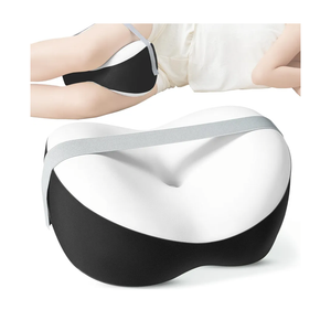 Knee Pillow for Side Sleepers, Memory Foam Leg Pillow for Spine Alignment, Sciatica, Hip & Joint Pain Relief, Breathable Cover & Adjustable Strap for Side/Back Sleepers