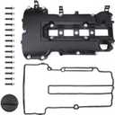 Engine Valve Cover Compatible with 2011-2021 Chevy Cruze Sonic Tracker Trax Buick Encore Cadillac ELR 1.4L Turbo OE Parts 55573746 25203036 25198877 (Black-New)