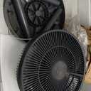shinic 14" Standing Fan for Bedroom with Remote, Portable Foldable Fan for Compact Storage Oscillating Tabletop & Pedestal Fans with 3 Speed/Mode Touch+Remote Control 12H Timer Floor Fan Office Home