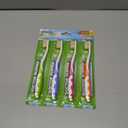 MOUTHWATCHERS Dr Plotkas Soft Bristle Flossing Toothbrush Manual Soft Toothbrush for Adults, Ultra Clean, Good for Sensitive Teeth and Gums, Variety 4 Pack, Colors May Vary