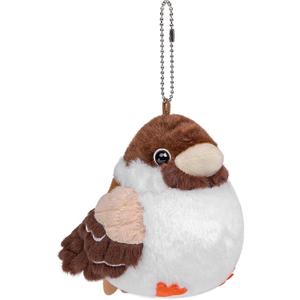 Simulation White Pigeon Stuffed Animal Toy - 10 inch Rock Pigeon Toys, Cute Pigeon as Gift for Kids (4.4in Sparrow)