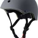 Kids Bike Helmet, Adjustable and Multi-Sport, from Toddler to Youth, 3 Sizes (Medium: 21.3" - 22.4", Gray)