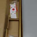 RUACQ Paper Towel Holder Under Cabinet, Wall Mounted or Adhesive Stainless Steel Paper Towel Holder,Square Base Paper Towel Rack for Kitchen, RV, Bathroom (Brushed Gold) (Standard - Rectangle)