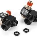 The Rag Company Ultra Air Hose Swivel Kit - Easily Maneuver Air Compressor Tools in Small Spaces with Universal Adapters - 2 pk