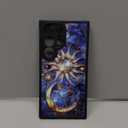 DEENAKIN for Samsung Galaxy S24 Ultra Case Cute,Aesthetic Floral Hard Shell,Compatible with Magsafe,Trendy Unique Cool Retro Western Protective Slim Phone Cover for Women Girls,Astral Mystique