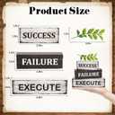 4 Pcs Motivational Wooden Tray Decor, Inspirational Table Decorations Gifts