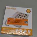 Uvital Large Button Phones for Seniors, White Corded Landline Phone with 3 One-Touch Dialing Big Buttons, Hands-Free, Loud Ringer, Adjustable Volume, Easy for Visually Impaired Telephone for Seniors