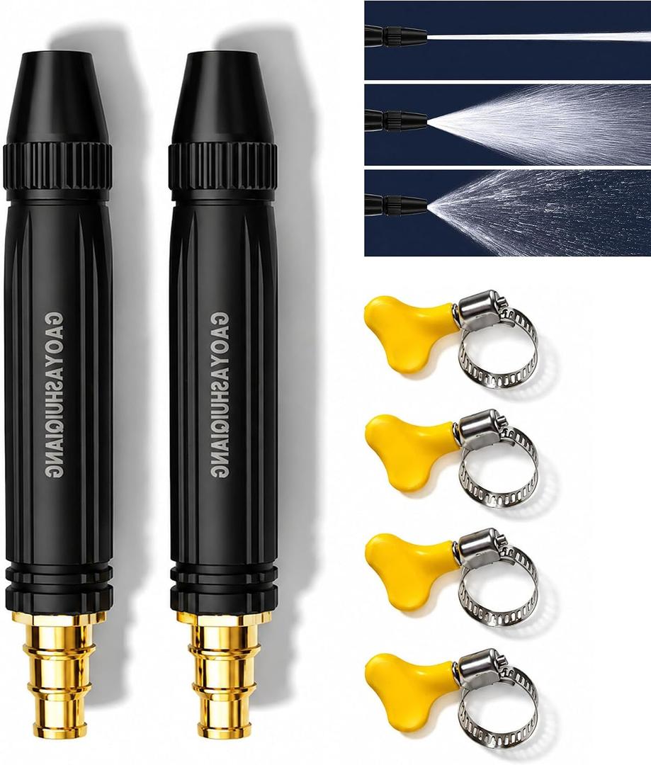 2026 New Jet Nozzle Power Washer for Garden Hose, High Pressure Power Washer Nozzle Garden Hose Nozzle High Pressure Powerful Cleaning Spray Evenly, High Pressure Hose Nozzle for Car Washing