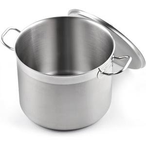 Cooks Standard Stockpots Stainless Steel, 16 Quart Professional Grade Stock Pot with Lid, Silver