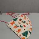 Xmas Trees Gingerbread Man Christmas Tree Skirt with Elk Christmas Tree Holly Xmas Holiday Tree Mat for Family Holiday Party Decor 30"