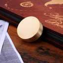 1pc Paperweight Drawing Weightpaper Mini Decor Chinese Painting Brush Rest Calligraphy Painting Supplies Office Desk Decor Writing Supply Man Penholder Brass