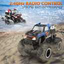 STEMTRON Amphibious Remote Control Car Toys for Boys 2.4 GHz 1:16 All Terrain Off-Road RC Car Waterproof RC Monster Truck Kids Pool Toys Remote Control Boat Gifts for Kids Boys