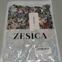 ZESICA Women's Summer Going Out Tops Sleeveless V Neck Floral Y2K Shirts (Black, M)