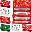 12 Pack/72 Slots Christmas Money Holders Bulk with Envelopes Money Gift Cards Book Gift Card Booklet for Surprise Christmas Gifts Card Cash Gift Holders Xmas Party Supplies (Colorful)