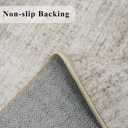 Washable 3x6 Neutral Area Rugs: Water-Resistant Kitchen Rug Low Pile Soft Beside Carpet for Bedroom Nursery Anti-Slip Entryway Bathroom Runner Rug Thin Distressed Hallway Floor Mat(3x6,Beige/Ivory)