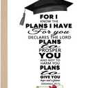 5 x OJsensai Christian Graduation Card Gifts Decoration for Her Him Student | Religious Graduation Congratulations Gifts for Son Daughter, Bible Verse Graduation Card Jeremiah 29:11Cellophane Envelope