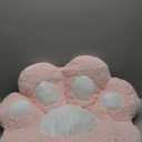 Ditucu Cat Paw Cushion Kawaii Chair Cushions 31.4 x 27.5 inch Cute Stuff Seat Pad Comfy Lazy Sofa Office Floor Pillow for Gaming Chairs Room Decor Pink (Large)