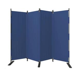 Room Divider, 4 Panel Upgraded 88” Folding Screen Highly Secretive(Blue)
Privacy Separation w/ 3 Metal Feet, Partition Screen Lightweight Freestanding Wall Divider Bedroom Livingroom