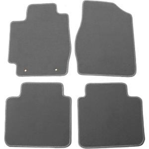 IKON MOTORSPORTS, Floor Mat Compatible with 2002-2006 Toyota Camry, Factory Fitment Gray/Grey Nylon Front Rear Car Floor Mats Liner Carpets Replacement 4PCS, 2003 2004 2005
