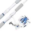 KastKing Centron Lite Spinning Fishing Reel Combo 7'6" MH 4000 Reel White