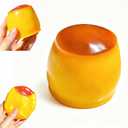Crunchy Squishy Stress Ball, Caramel Pudding Stress Ball Squishy, Clay Filled Bead Squishy Sensory Squeeze Toy for Adults Party Favor Squeeze Toy Desk Stress Relief