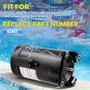 B2853 Pool Pump Motor 1HP, 115/230V Dual Voltage, 3450 RPM 56Y Square Flange, Replacement for Pentair 340038/177474/WF-24/Challenger 1HP Single Speed Swimming Pool Pump, 6.6/13.2A, 1045 Steel Shaft