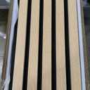 Art3d 4-Piece Wood Slat Acoustic Panels for Stylish Decor and Noise Reduction, 3D Textured Panel for Ceiling and Wall, Oak (4Pcs - 94.5 * 7.9 inch)