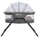 Cocoon Deluxe Folding Travel Bassinet (Heather Gray) - Lightweight Baby Bed and Portable Bassinet with Removable Mesh Canopy, Perfect Travel Crib & Bedside Bassinet for Baby, Incl. Carrying Tote Bag