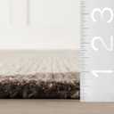 Nuloom Delphira Brown Bordered Woven Wool Area Rug, 5' x 8'