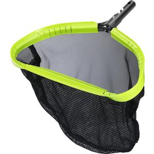 Pool Skimmer NetProfessional Swimming Pool Net Skimmer with Durable Nylon Deep Netting BagHeavy Duty Aluminum Frame & Handle Larger Capacity Pool Nets for Cleaning Finest Debris & Leaf (Green)