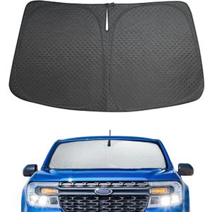 5 Layers Thick Car Windshield Sun Shade for Ford Maverick 2022-2024 Pickup Truck - Front Window Sunshade Sun Visor Accessories - Protector Vehicle Reflect UV Sun and Heat