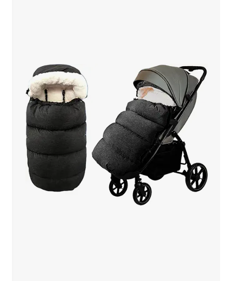 Waterproof Thickened Universal Stroller Blanket Baby/Toddler Stroller Footmuff, Sleeping Bag & Bunting, Cold Weather Winter Cover（Dark Grey）