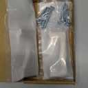 khtumeware 2 Pack 2-1/2 inch(64mm) Hole Center Brushed Brass Cabinet Pulls Solid Heavy-Duty Square Satin Brass Cabinet Handles Drawer Pulls Kitchen Cabinet Hardware Kitchen Handle