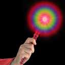 ArtCreativity Light Up Swivel Spinning Pixel Wand, 13.5 Inch LED Spin Toy for Kids, Batteries Included, Great Gift Idea for Boys and Girls, Unique Birthday Party Favor, Carnival Prize (Medium)