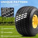 YITAMOTOR 20x10.00-8 Lawn Mower Tires & Wheel Assemblies, 4 Ply Tubeless Front Tires Replacement Fits Lawn Tractors, More Riding Mowers & Garden Vehicle | 3/4" Bore Hole, 3/16" Keyway,1200LBS (2 Pack)