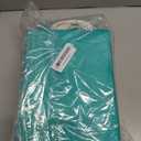 Kolldenn 50 Set Teal Blue Gift Bags with Tissue Paper 8.27 x 5.91 x 3.15 Inch Small Paper Bags with Handles Thank You Gift for Baby Shower Bridal Shower Wedding Party Favors Goodies