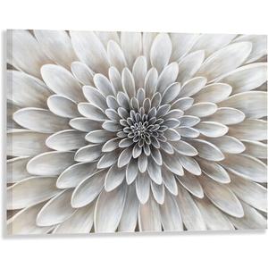 Floral Wall Art in Neutral White Color Modern Abstract Canvas Painting Large Home Decor Framed Boho Artwork Dahlia Flower Picture for Living Room Bathroom Bedroom Home Office